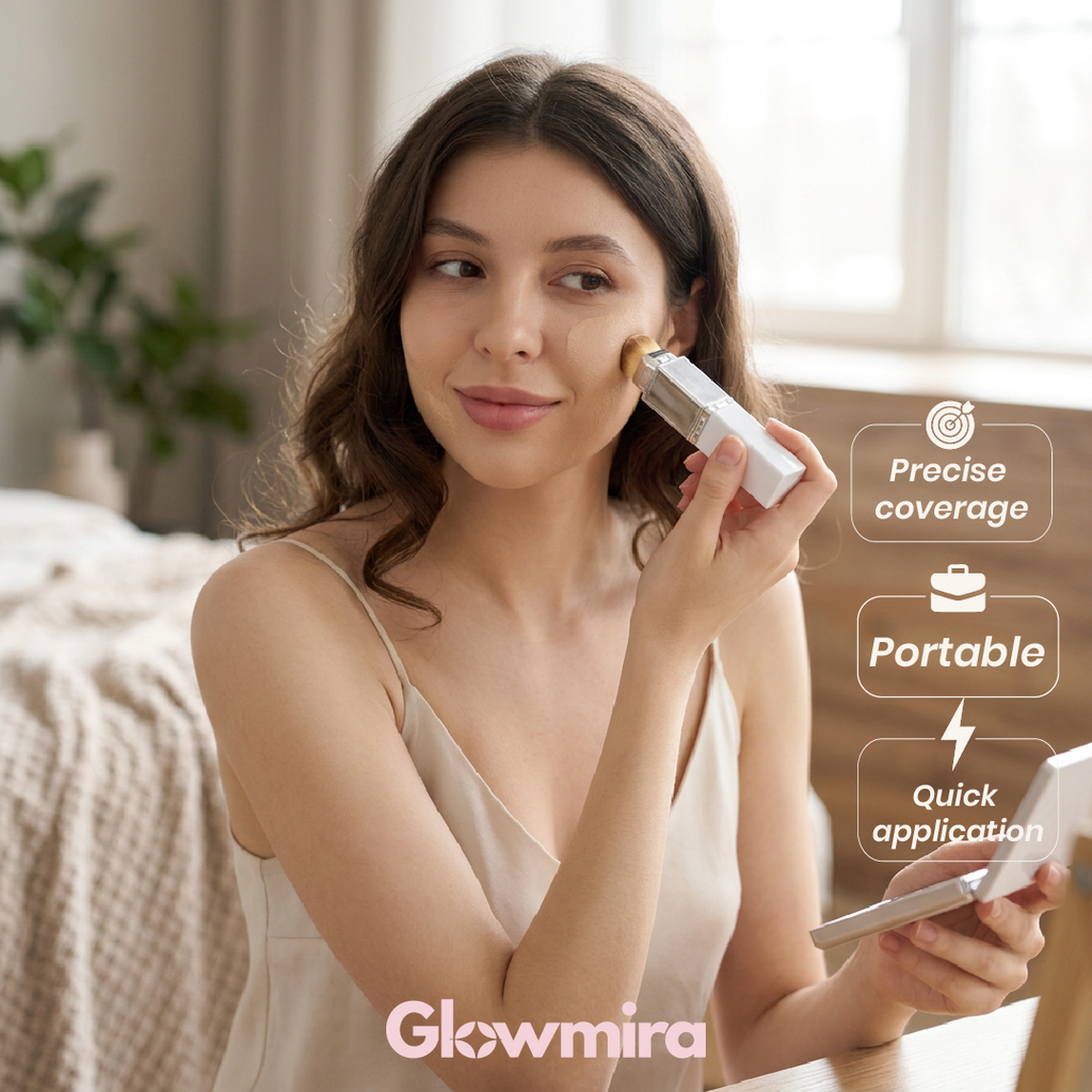 Glowmira Color-Adjusting Foundation Stick — Smart Pigments That Match Your Skin Tone Instantly